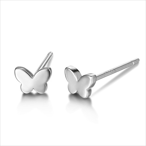 925 Sterling Silver Butterfly Stud Earrings