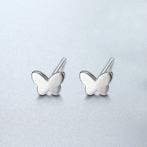 925 Sterling Silver Butterfly Stud Earrings
