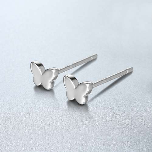 925 Sterling Silver Butterfly Stud Earrings