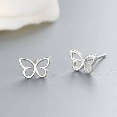925 Sterling Silver Butterfly Stud Earrings