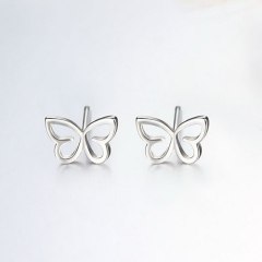 925 Sterling Silver Butterfly Stud Earrings