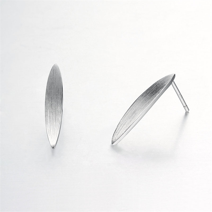 925 Sterling Silver Oval Stud Earrings