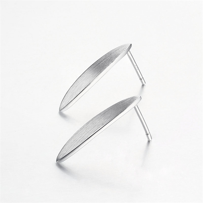 925 Sterling Silver Oval Stud Earrings