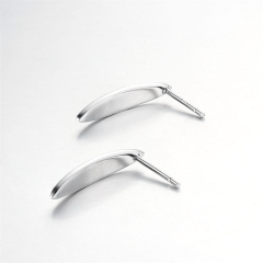 925 Sterling Silver Oval Stud Earrings
