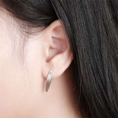 925 Sterling Silver Oval Stud Earrings