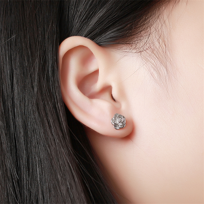 925 Sterling Silver Flower Stud Earrings