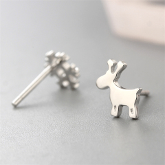 925 Sterling Silver Christmas Stud Earrings Set