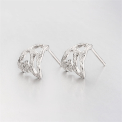 925 Sterling Silver Unique Stud Earrings