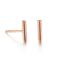 925 Sterling Silver Minimalist Stick Stud Earrings
