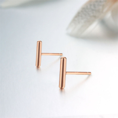 925 Sterling Silver Minimalist Stick Stud Earrings