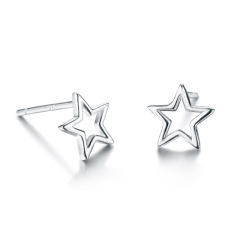 925 Sterling Silver Star Stud Earrings