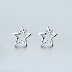 925 Sterling Silver Star Stud Earrings