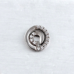 925 Sterling Silver CZ Round Stud Earrings