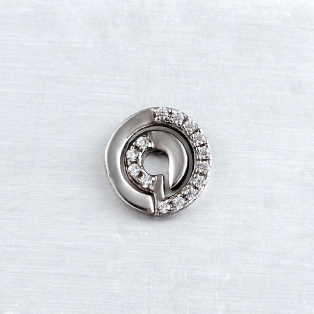 925 Sterling Silver CZ Round Stud Earrings