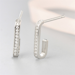 925 Sterling Silver Cubic Zirconia Stud Earrings