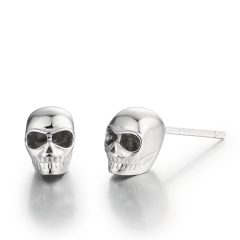 925 Sterling Silver Skull Stud Earrings