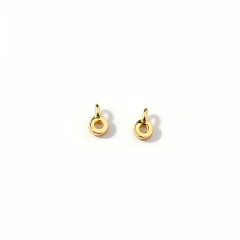 925 Sterling Silver Circle Charm for Beaded Jewelry