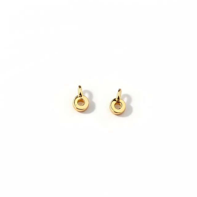 925 Sterling Silver Circle Charm for Beaded Jewelry
