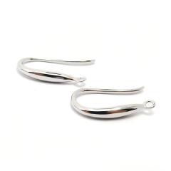 925 Sterling Silver Earrings Hook With Ring