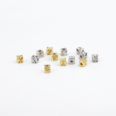 925 Sterling Silver 2.5*2.5 Square Spacer Bead