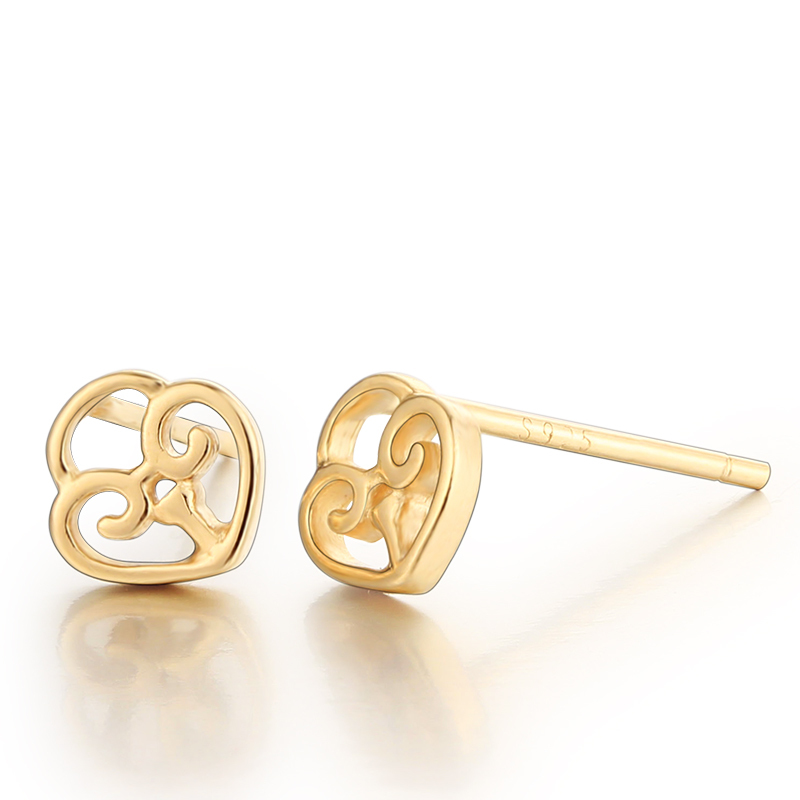 925 Sterling Silver Fancy Stud Earrings