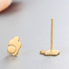 925 Sterling Silver Lovely Sheep Stud Earrings