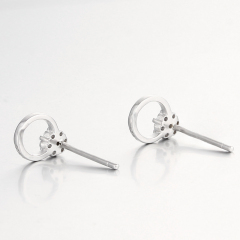 925 Sterling Silver Cubic Zirconia Ring Drop Earrings