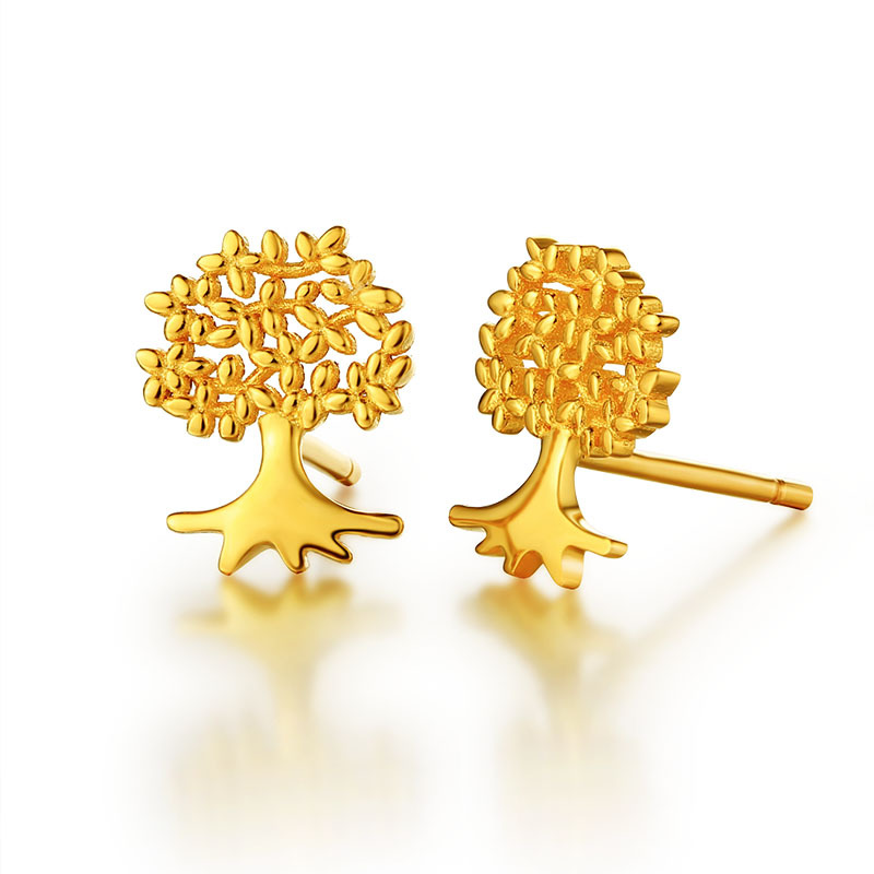 925 Sterling Silver Tree Of Life Stud Earrings