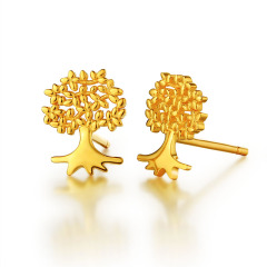 925 Sterling Silver Tree Of Life Stud Earrings