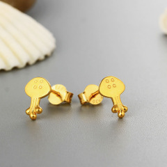 925 Sterling Silver Cute Jellyfish Stud Earrings