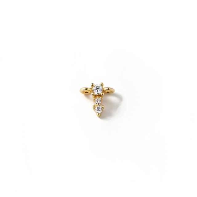 925 Sterling Silver CZ Bar Connector Link Charm