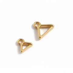 925 Sterling Silver Open Triangle Bail Clip Charms