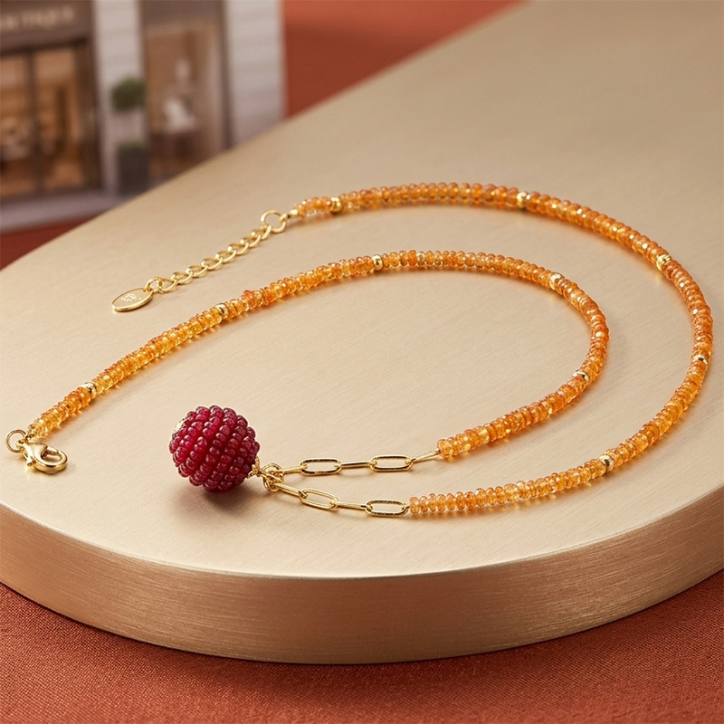 925 Sterling Silver Gemstone Necklace