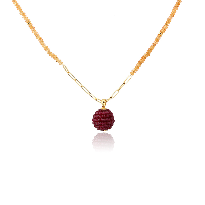 925 Sterling Silver Gemstone Necklace