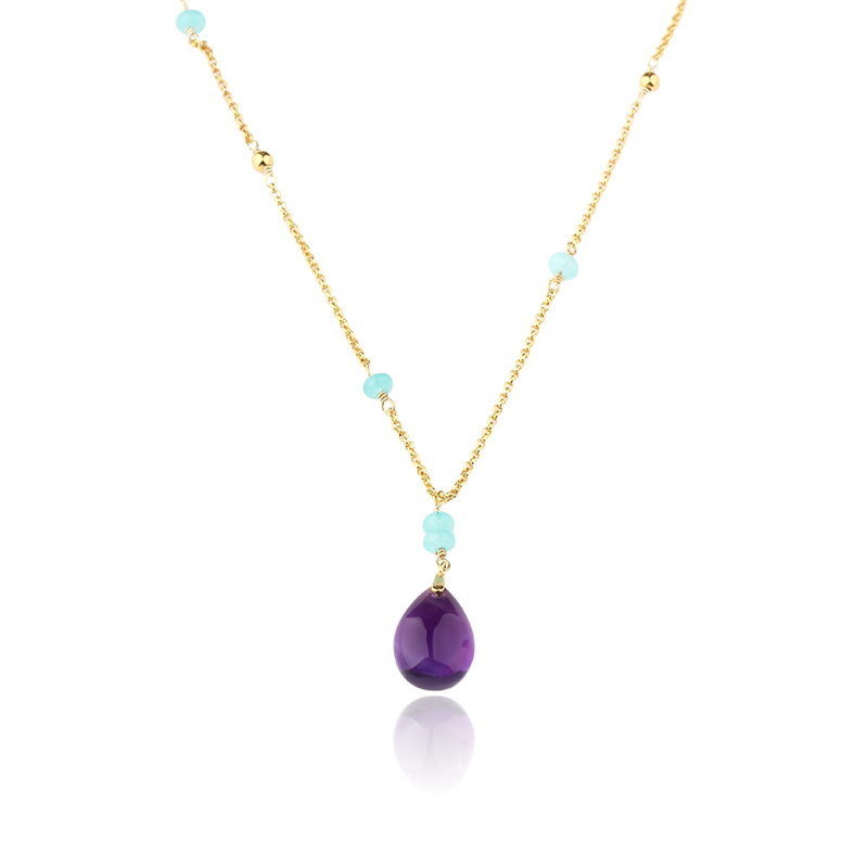925 Sterling Silver Gemstone Necklace