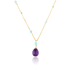 925 Sterling Silver Gemstone Necklace