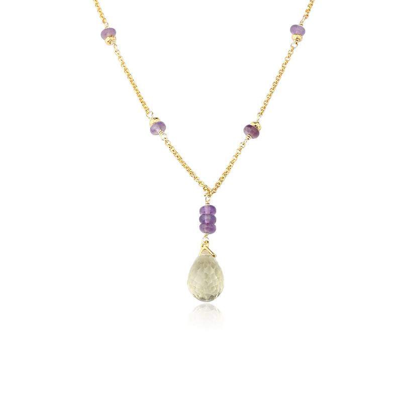 925 Sterling Silver Gemstone Necklace