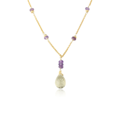 925 Sterling Silver Gemstone Necklace