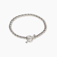 925 Sterling Silver Popcorn Chain Bracelet
