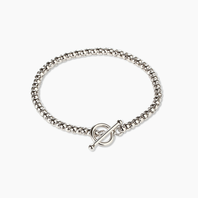 925 Sterling Silver Popcorn Chain Bracelet