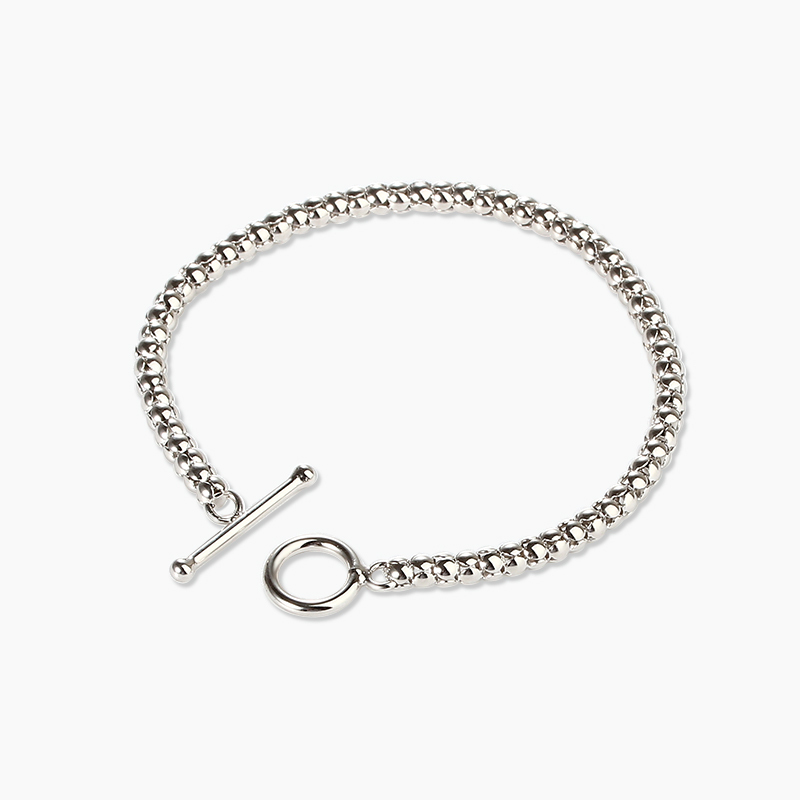 925 Sterling Silver Popcorn Chain Bracelet