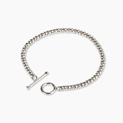 925 Sterling Silver Popcorn Chain Bracelet
