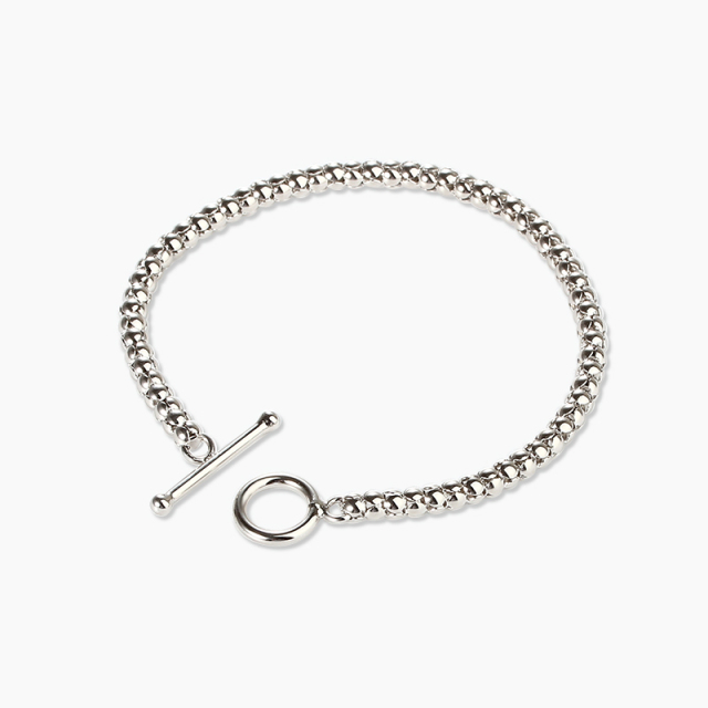 925 Sterling Silver Popcorn Chain Bracelet