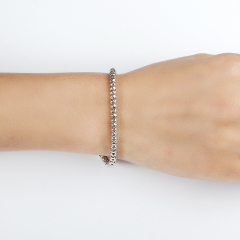 925 Sterling Silver Popcorn Chain Bracelet