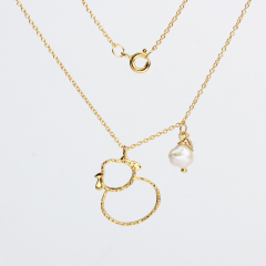 925 Sterling Silver Unique Hammer Surface Necklace