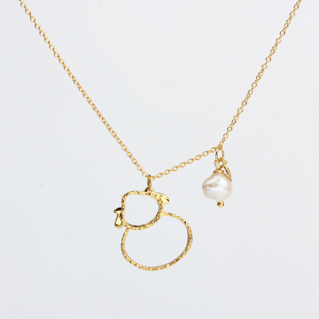 925 Sterling Silver Unique Hammer Surface Necklace