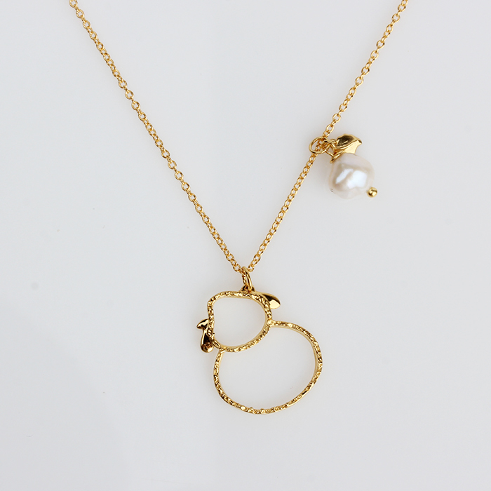 925 Sterling Silver Unique Hammer Surface Necklace