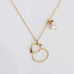 925 Sterling Silver Unique Hammer Surface Necklace
