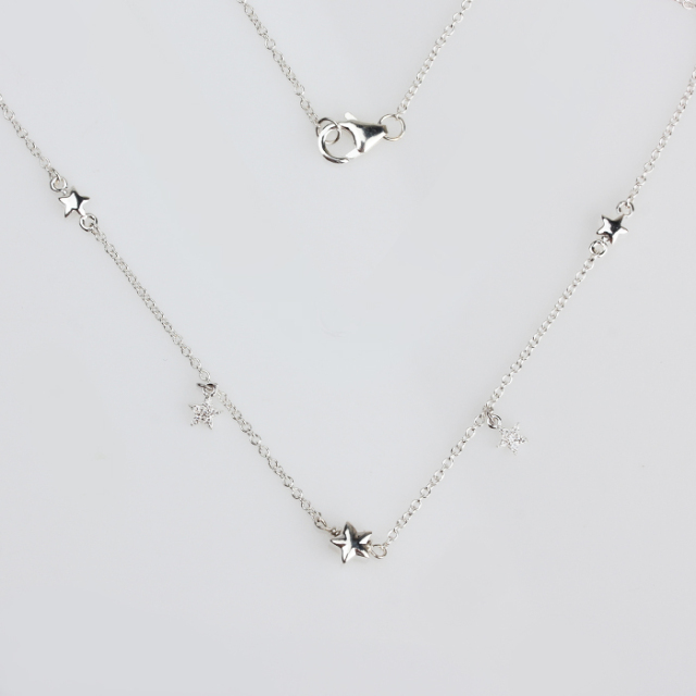 925 Sterling Silver Minimalism Star Necklace