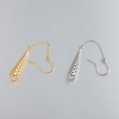 925 Sterling Silver 3D Drop Earrings